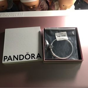 *Sale* Pandora Sterling Silver Bangle Bracelet 6.7”